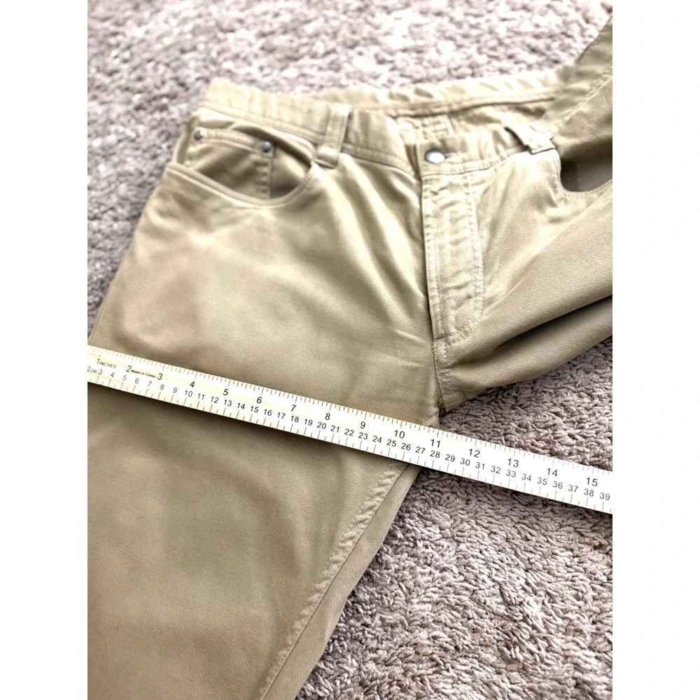 Devan Vincent Mens Khaki Chino Pants Straight Leg 5-Pocket Custom 350$  33x33